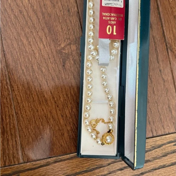 Spanish Mallorca GoldPearl Necklace